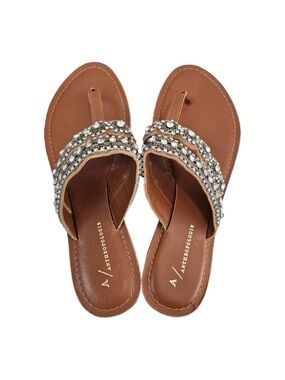 New Anthropologie‎ Cressida Embellished Sandals Rhinestone with flaw
